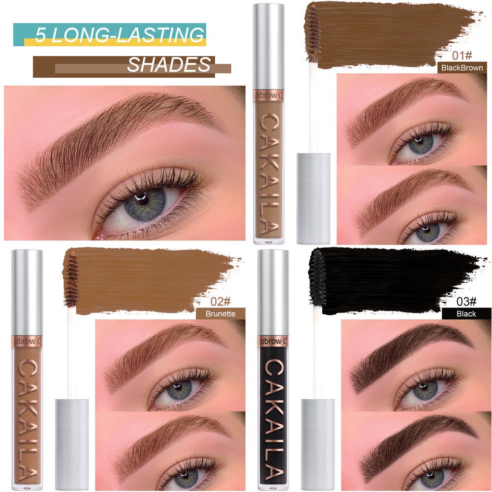 [5 Màu] Mascara Trang Điểm Chân Mày Chuyên Nghiệp Cakaila Long Lasting Eyebrow Gel 3.5ml BellaDonna Lily 19