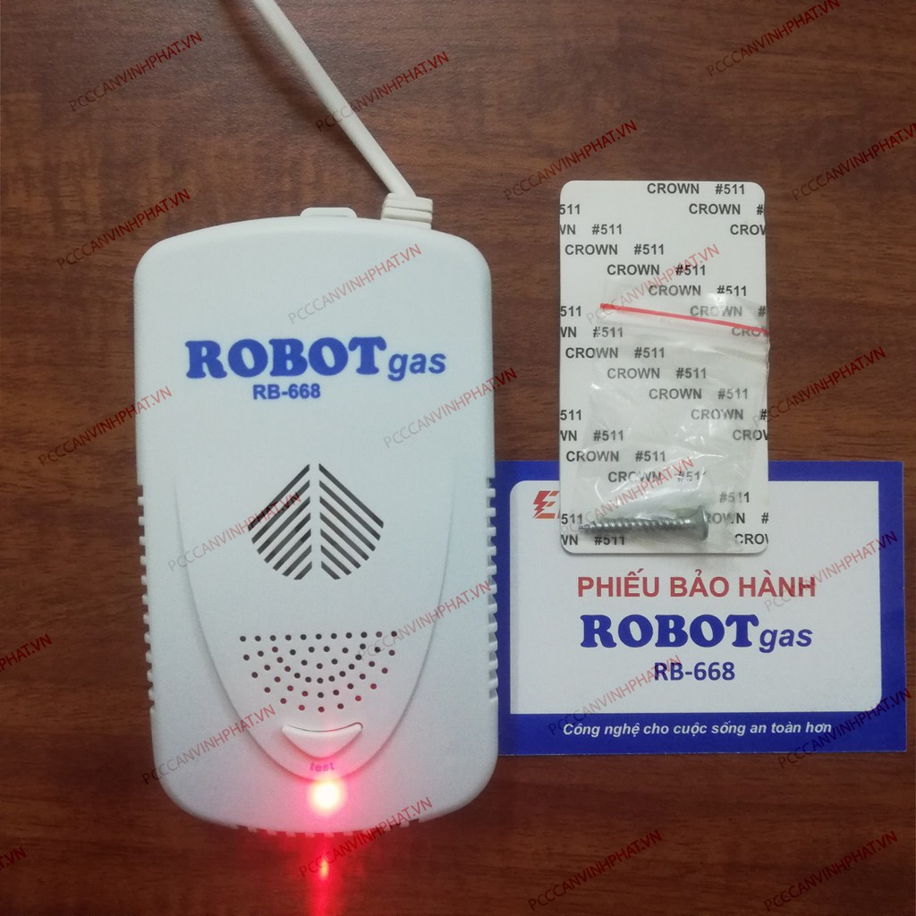 Thiết bị cảnh báo rò rỉ khí dễ cháy chạy độc lập bằng điện hiệu Robot RB-668