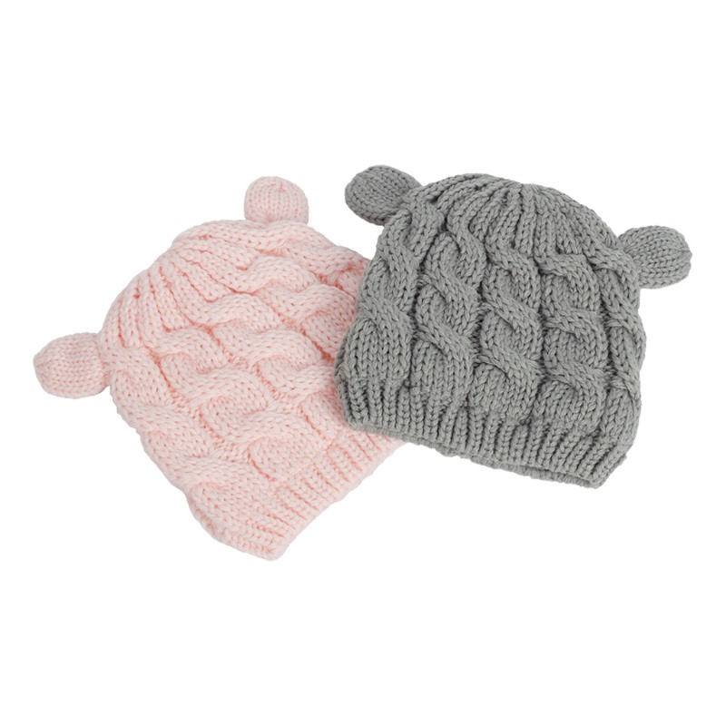 Nón Len Kèm Găng Tay Giữ Ấm Thiết Kế Đáng Yêu Cho Bé