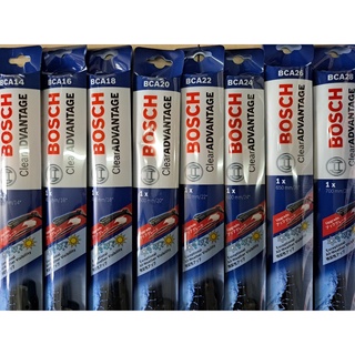 Gạt mưa Bosch Clear Advantage Chính hãng loại xương mềm có các size dùng cho các dòng xe tương thích