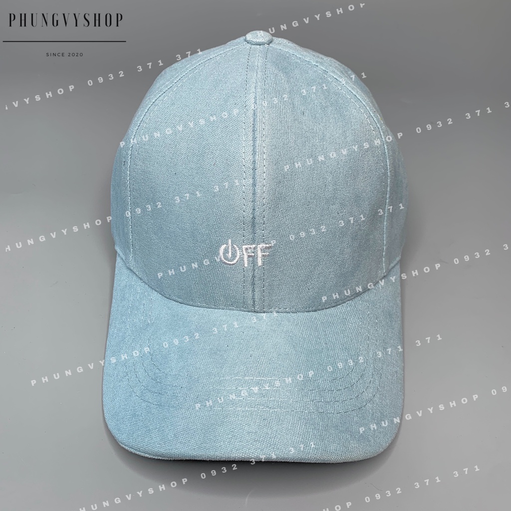 Mũ LƯỠI TRAI NHUNG unisex NAM NỮ- Thêu “OFF” - nón kết