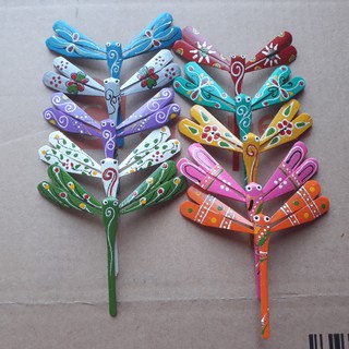 Bộ 10 chuồn chuồn tre màu 7cm