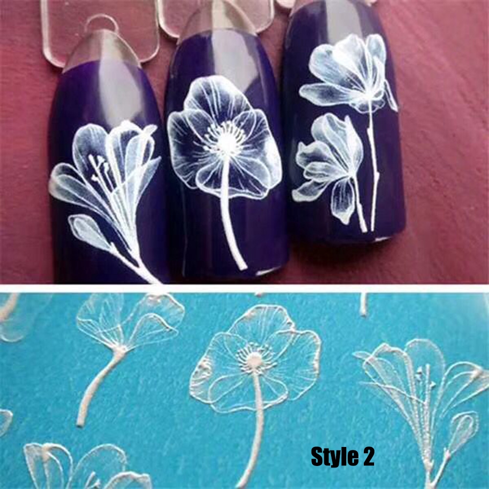 OKDEALS 1pc Nail Water Slides Woman DIY Nail Art Decoration Manicure Decor 3D Nail Sticker #3