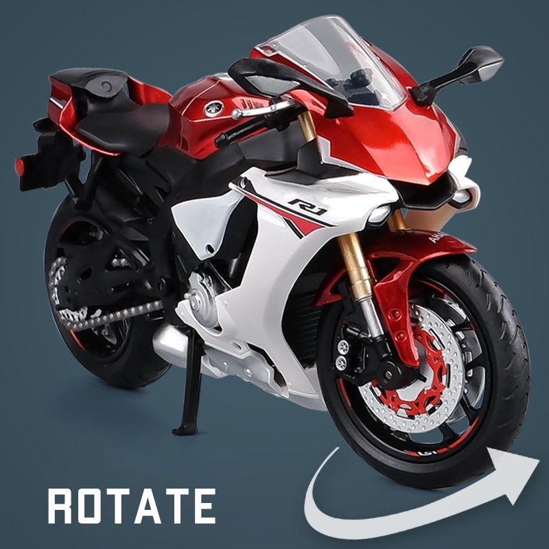 Mô Hình Xe Mô Tô Yamaha YZF-R1 Bằng Hợp Kim Tỉ Lệ 1: 12