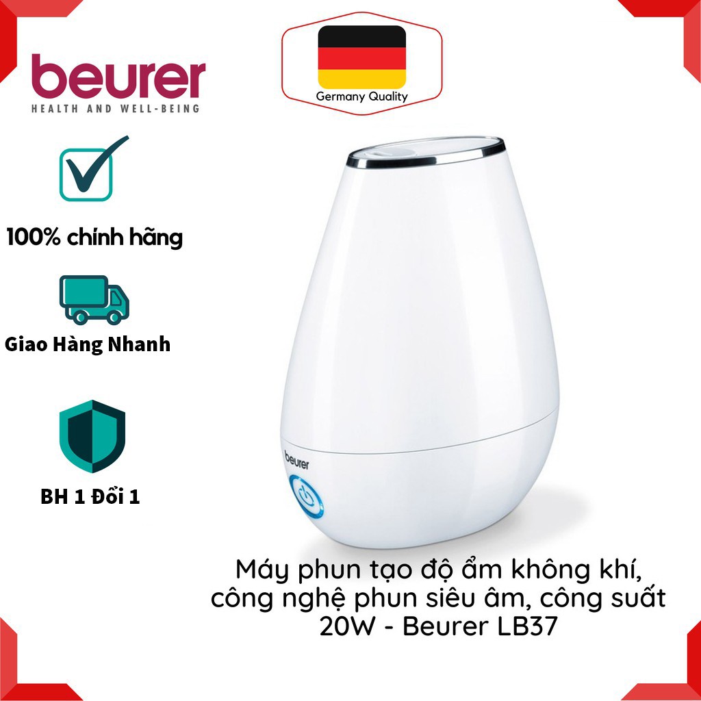 [Sản xuất tại Đức, bảo hành 24 tháng] Máy tạo độ ẩm Beurer LB37