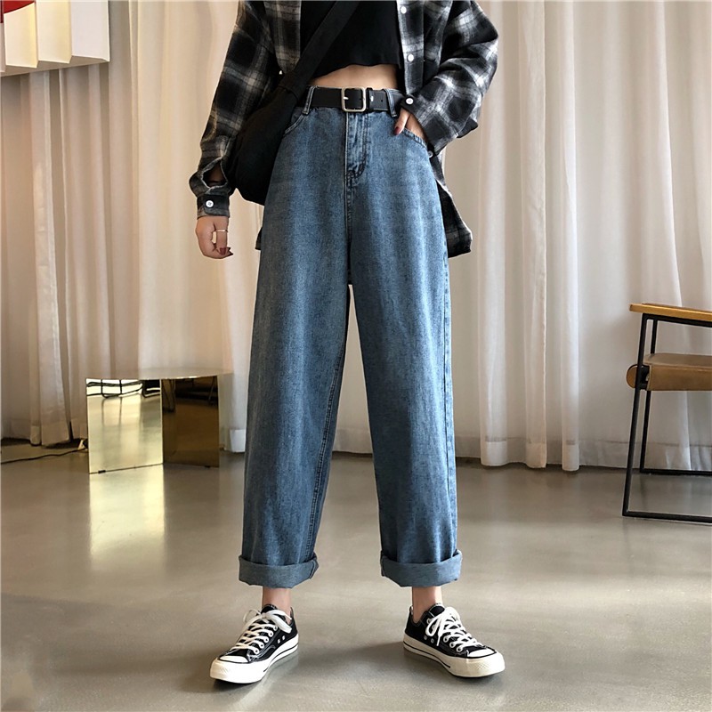 [Size S,L] Quần jeans nữ ống rộng Ulzzang Quảng Châu QDJ23