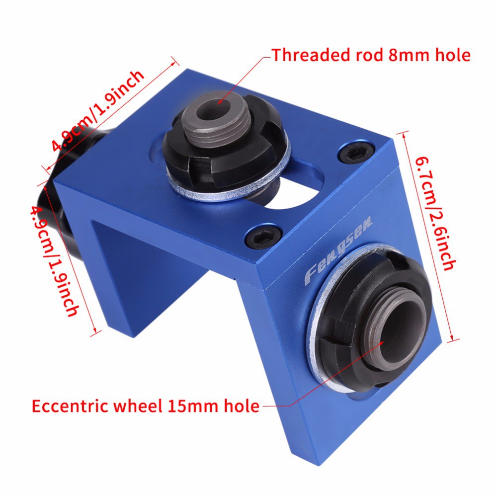 Bộ cữ khoan ốc cam, chốt gỗ 3 in 1 siêu tiện lợi