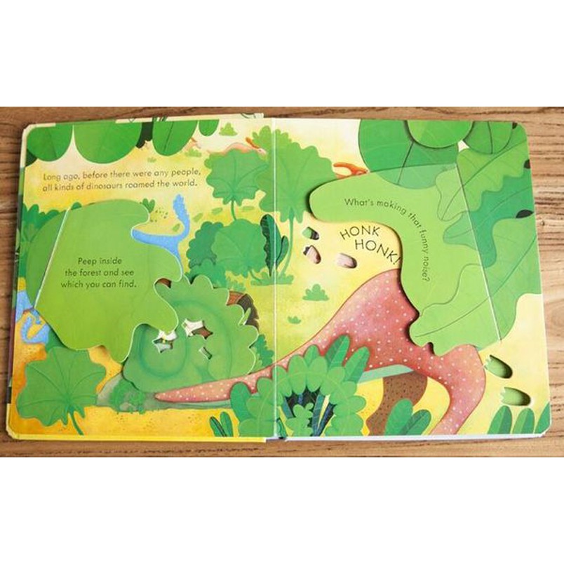 Sách - Anh: Peep Inside Dinosaurs