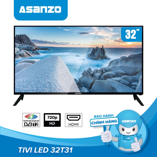 Tivi Asanzo 32inch led model 32AT120 có DVB-T2 đầu thu KTS