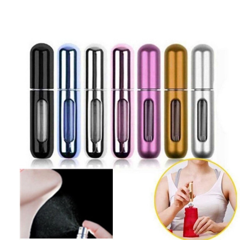 Combo 5 Ống Lọ Chiết Nước Hoa Mini Du Lịch Tiện Lợi 5ml