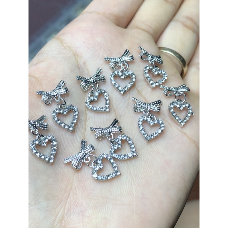 Charm nơ trái tim SHOP NAIL HUYỀN ANH