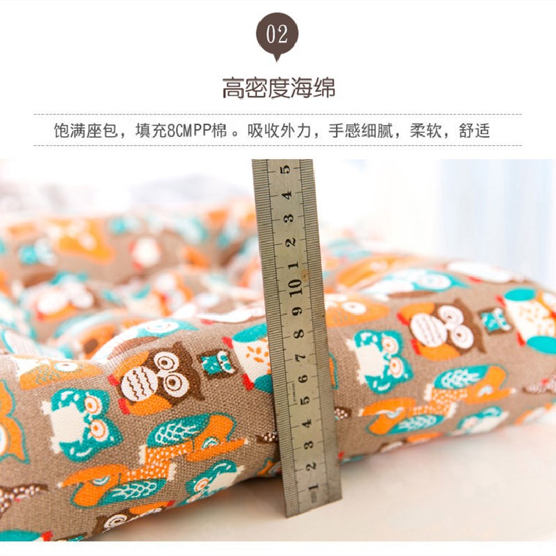 Đệm lót ghế ngồi bằng cotton lanh mềm mại dày dặn tiện dụng cho học sinh/ văn phòng