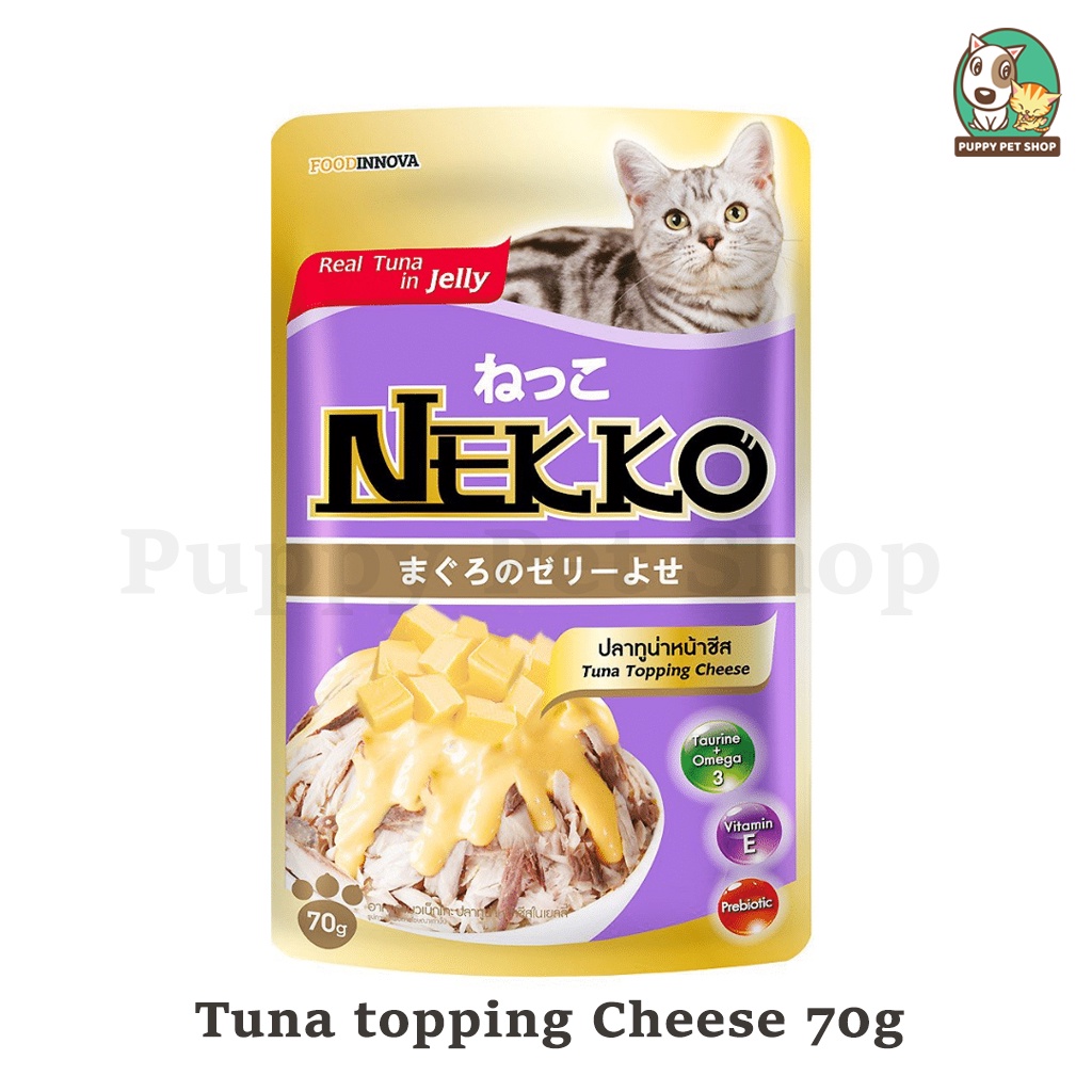 Pate Nekko jelly dành cho mèo trưởng thành trên 6 tháng tuổi 70g (8 vị)