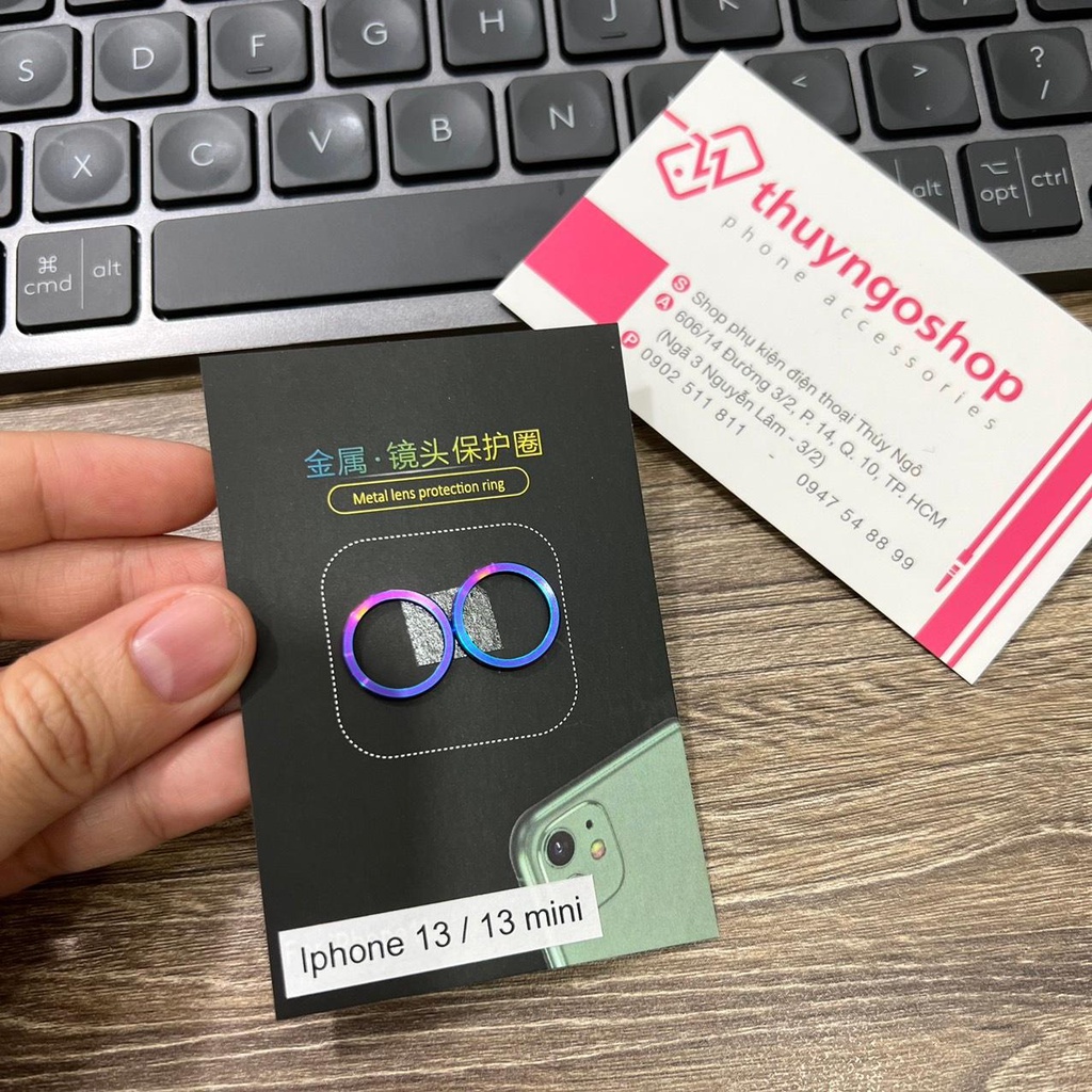 Viền nhôm camera  iphone 13 / iphone 13 mini / iphone 12 Pro Max