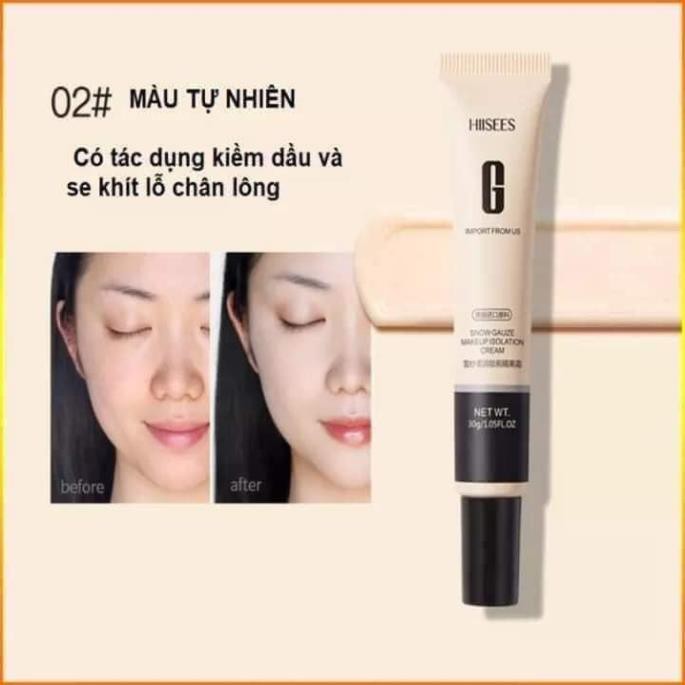 Kem Nền Che Khuyết Điểm Hiisees Chữ G 30g