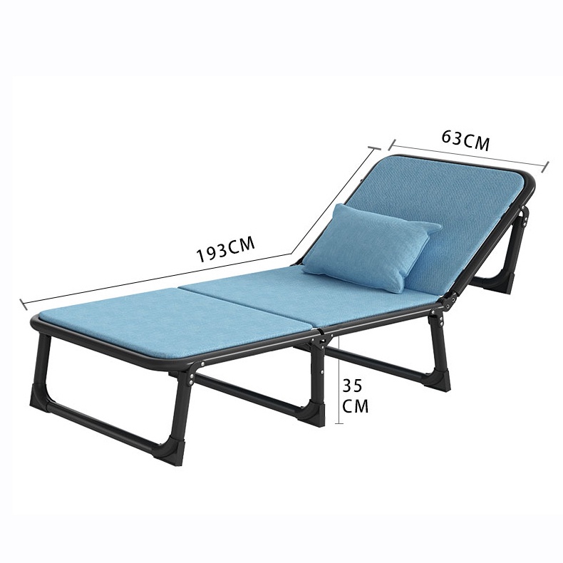 Giường xếp đa năng  63x193cm nằm ngủ trưa tại văn phòng, Giường gấp gọn kèm đệm