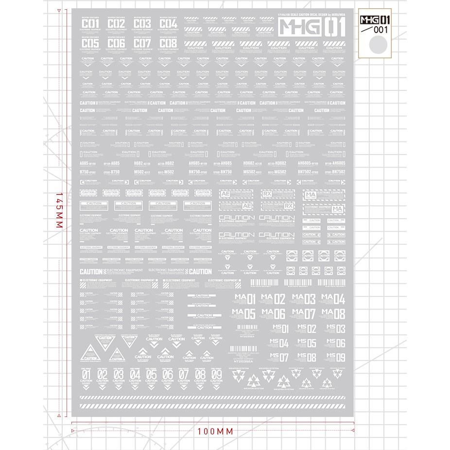 Water Decal nước Hobby Mio MHG01 chuyên dùng cho mô hình - phụ kiện mô hình - gundam