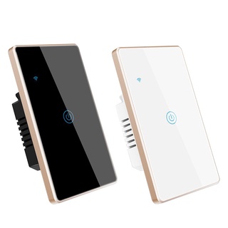 Công tắc Zigbee/WIFI/BLE 1-2-3-4-nóng lạnh viền vàng,TUYA/SMARTLIFE
