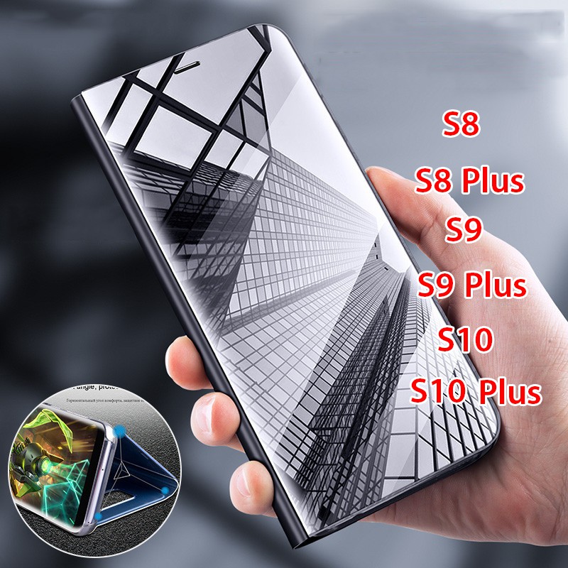 Ốp 2 mặt tráng gương cho Samsung Galaxy S8 S8 Plus S9 S9 Plus S10 S10