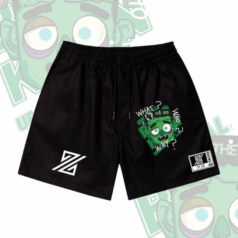 [Hình thật] Quần Short Đùi Unisex What Who Why Nam Nữ