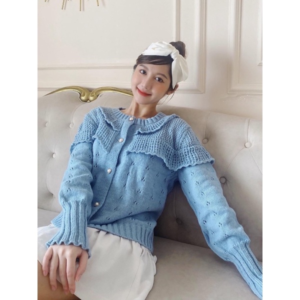 [ÁO CADIGAN] Áo Cardigan Nữ Tay Bồng Sợi Đan, Áo Choàng Thu Đông Len Dày | BigBuy360 - bigbuy360.vn