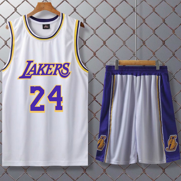 Bộ Đồng Phục Bóng Rổ Đội Lakers James Kobe Cho Nam Và Nữ