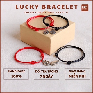 Vòng tay may mắn | Đồng xu - Mèo thần tài | Charm Bạc Thái | Handmade 100% | Miễn phí ship sửa đổi trả & Order riêng