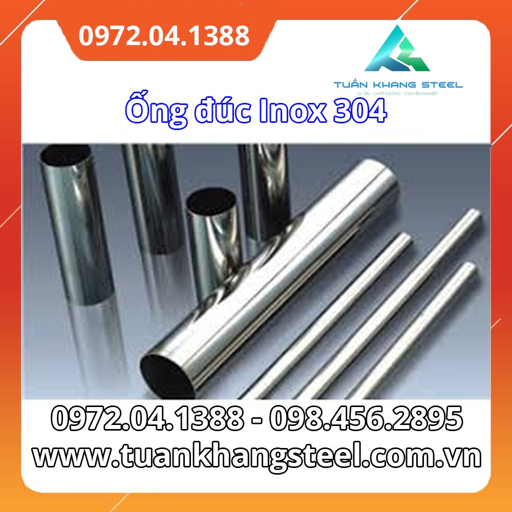 Ống đúc Inox 304 nhập khẩu Phi 21,2  50cm 1 cây