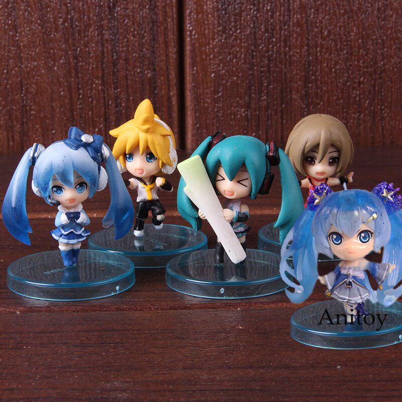 Set 5 mô hình nhân vật chương trình Hatsune Miku dễ thương