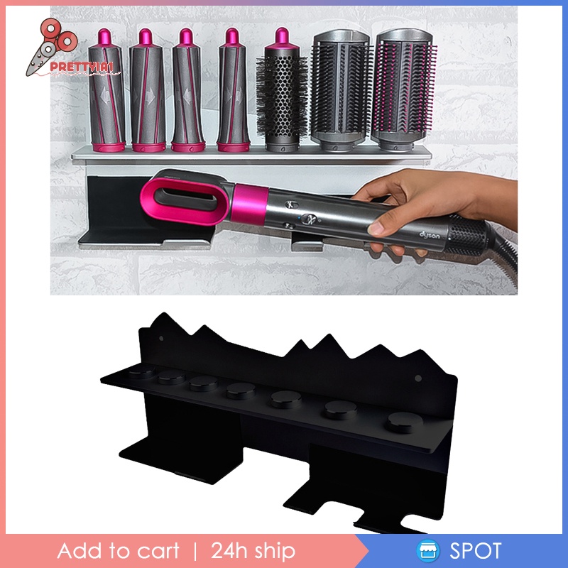 Giá Đỡ Máy Hút Bụi Dyson Airwrap [Prettyia1] Gắn Tường Phòng Tắm / Salon Tóc