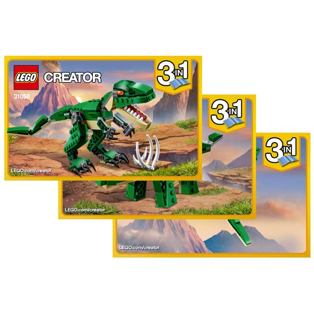 Lego Creator 31058 - Mighty Dinosaurs - Bộ xếp hình Lego Khủng long bạo chúa