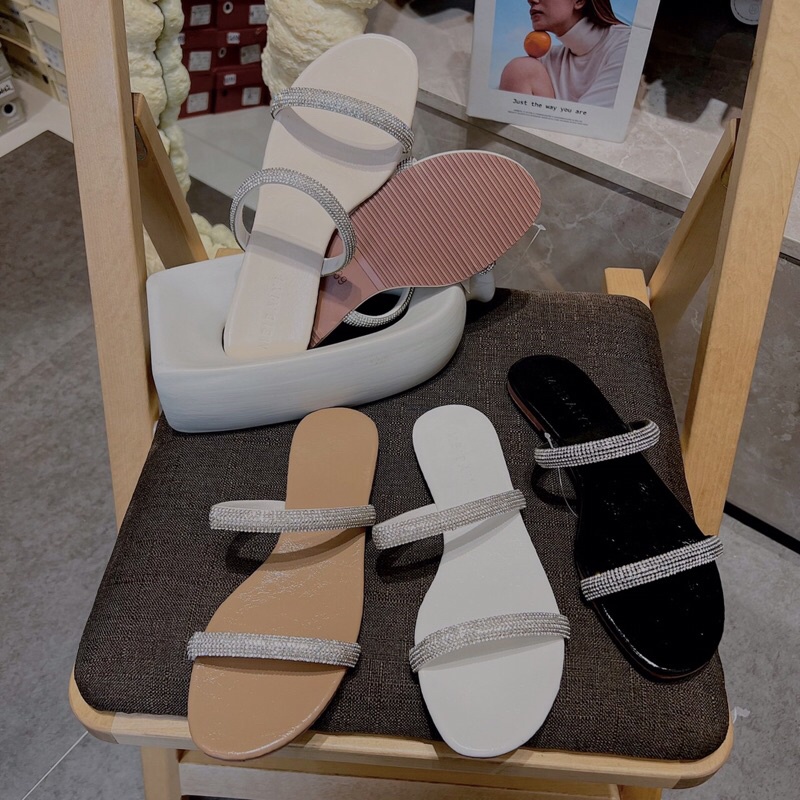 DÉP HAI QUAI ĐÁ XOÀN MIEO SHOES ( D1514 D1515 D1516 D1517 )