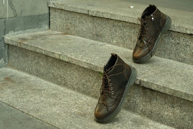 Giày da nữ oxford cao cổ | BigBuy360 - bigbuy360.vn