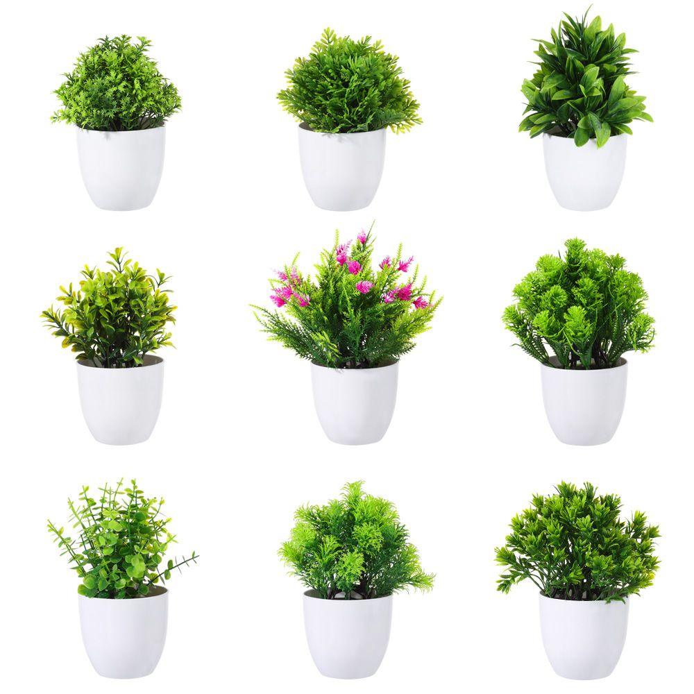 Chậu Cây Bạch Đàn Nhân Tạo Để Bàn Trang Trí Tiệc