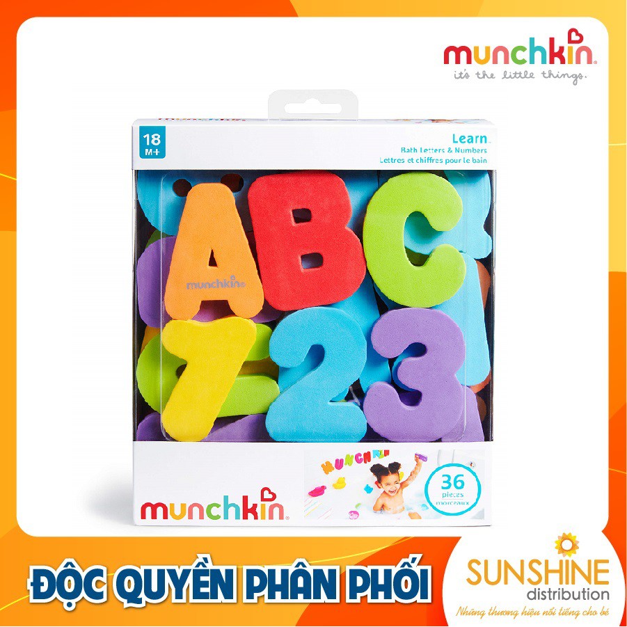 Bộ chữ số xốp Munchkin