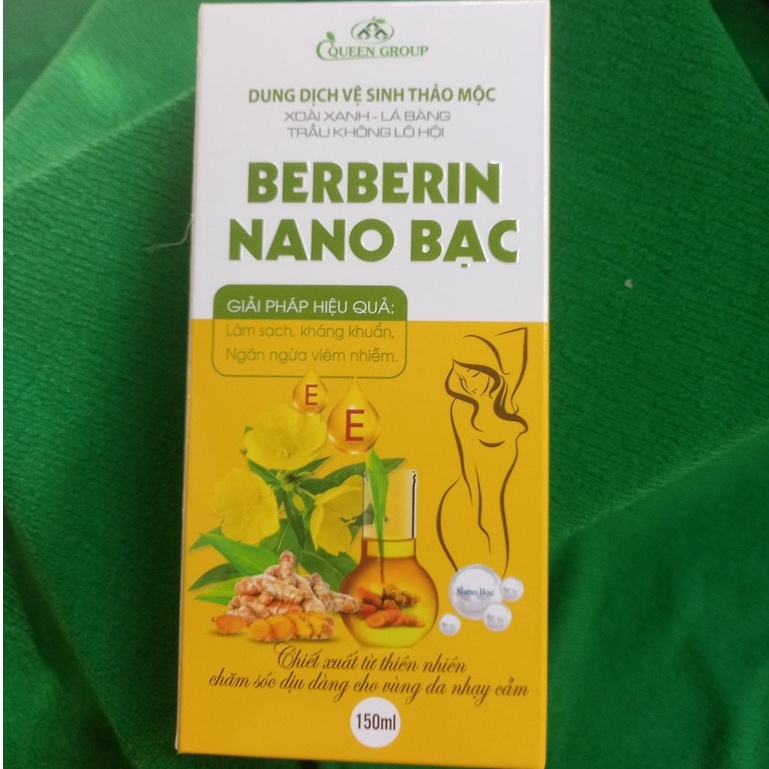 Dung dịch vệ sinh phụ nữ BERBERIN NANO BẠC ( Trầu không, trinh nữ, VTM E, HOA ANH THẢO...)