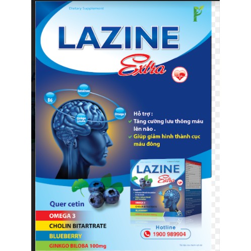 Hoạt huyết dưỡng não Lazine Extra, Lazine Extra tăng cường lưu thông máu não CN12