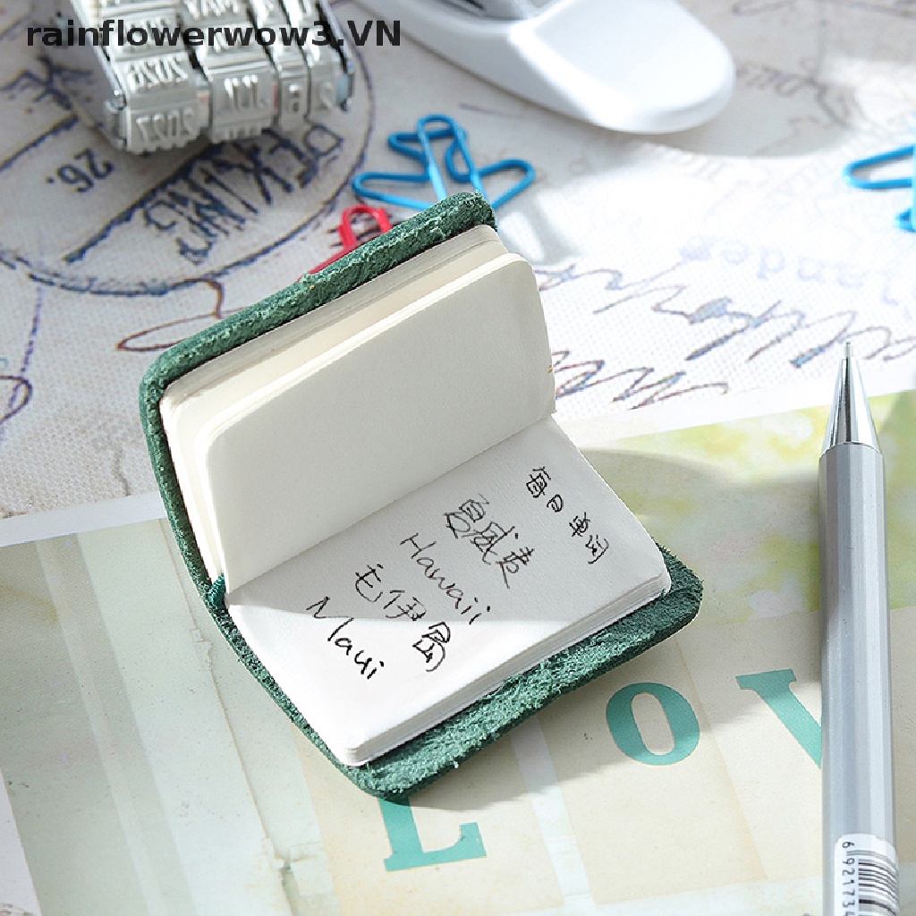 Sổ Ghi Chú Mini 4.6 * 2.8cm Có Móc Khóa Tiện Dụng