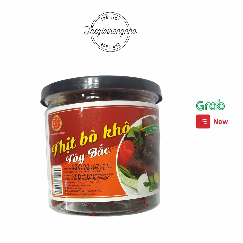 Thịt Bò khô Tây Bắc lọ 170gram