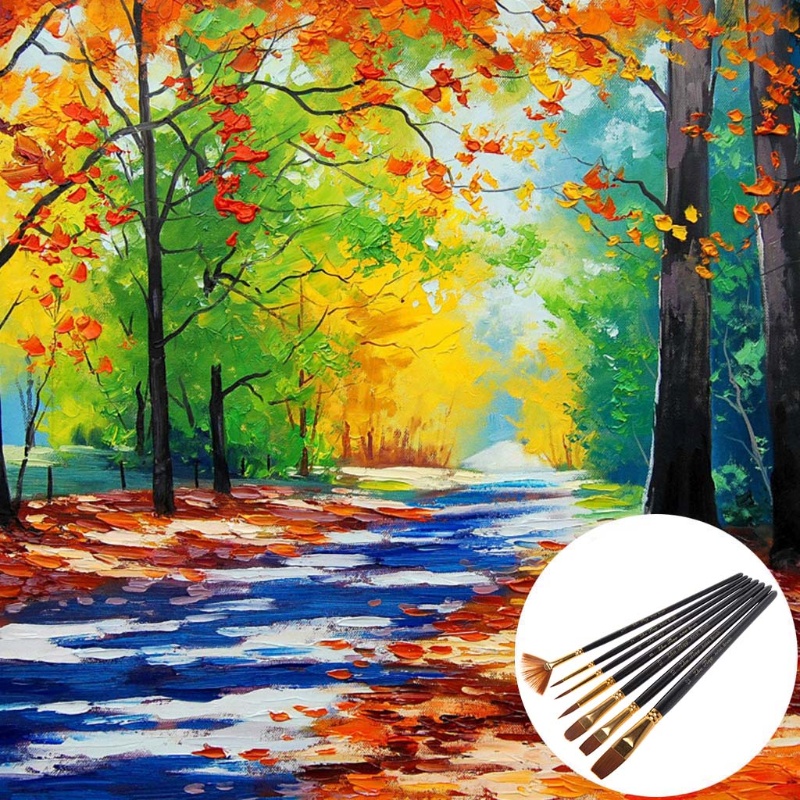 Cọ Vẽ Tranh Sơn Dầu Bằng Nylon Hình Dạng Khác Nhau Chuyên Nghiệp