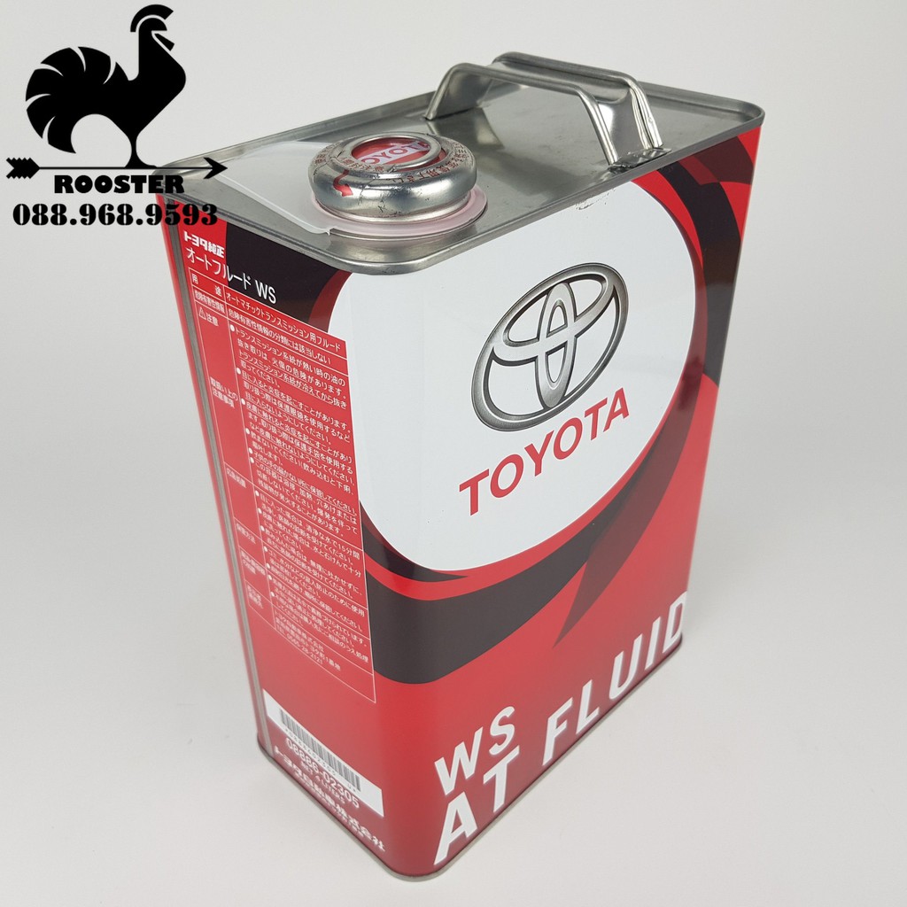 Dầu, nhớt hộp số tự động ATF-WS dùng cho xe Toyota Innova, Camry, Vios, Yaris, Altis, Wigo, Aygo (Mã:0888602305)