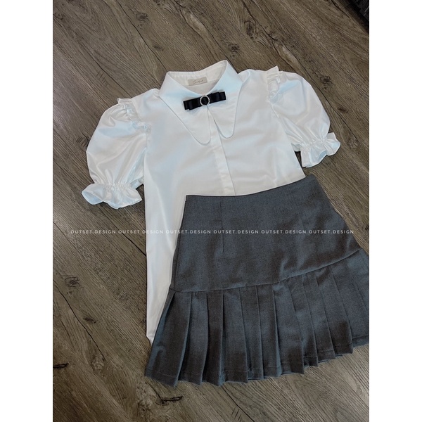 OUTSET - Chân váy xếp ly bo eo