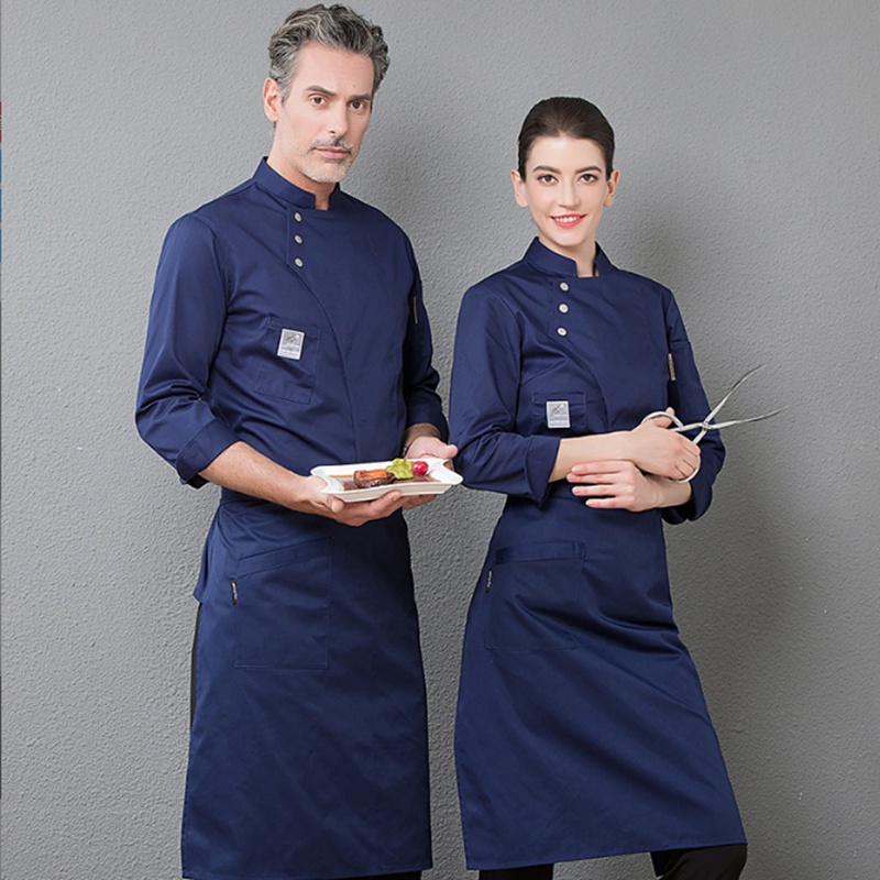 Áo Đồng Phục Đầu Bếp Nhà Hàng / Khách Sạn Bằng cotton Hai Dây Cho Nam Và Nữ