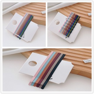 Túi 10 kẹp tóc mỏng nhiều màu xinh xắn