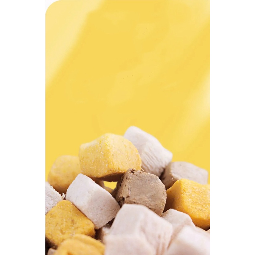 THỨC ĂN ĐÔNG KHÔ MIX 3 LOẠI CHO CHÓ MÈO