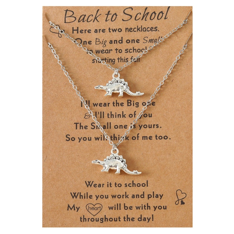 Set 2 Vòng cổ Mặt Khủng Long Thời Trang Cho Cặp Đôi