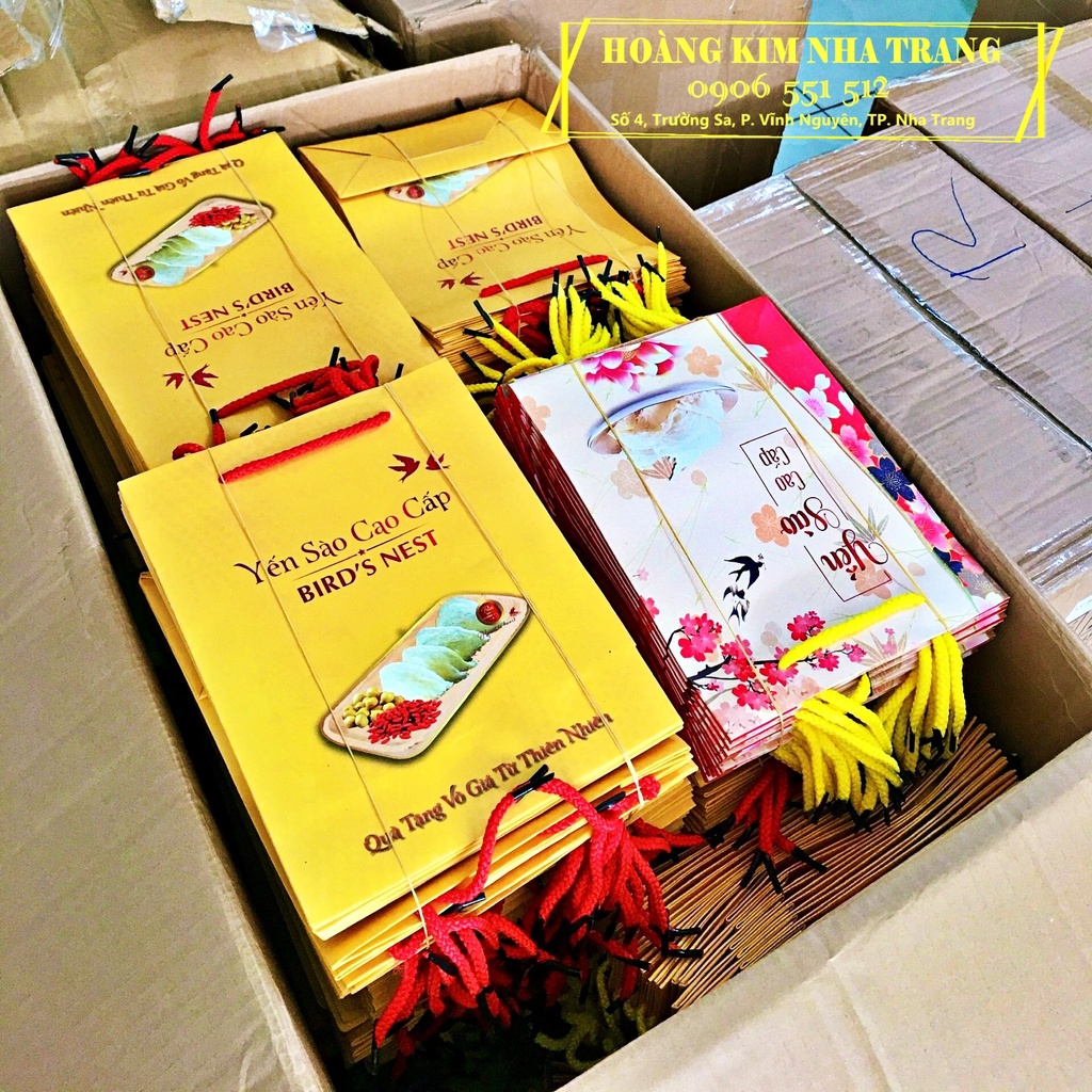 Túi giấy đựng Yến sào Cao cấp sang trọng - 50g/100g