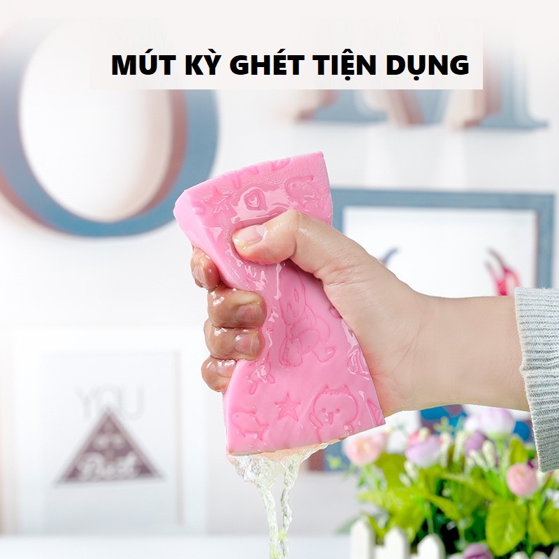 [Mã LIFE20KALL giảm 10% đơn 50K] Miếng kì ghét bọt biển hiệu quả, mút kì ghét tẩy da chết an toàn cho da DEXI