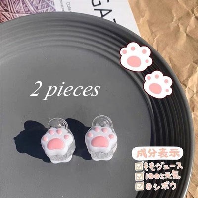 Set 2 kẹp tóc hình chân mèo dễ thương cho nữ