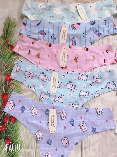 [Mã 12FASHIONSALE1 giảm 10K đơn 50K] (FORM TO) Quần Lọt Khe su thông hơi hoạt hình cute Hoạ Tiết dễ thương | BigBuy360 - bigbuy360.vn